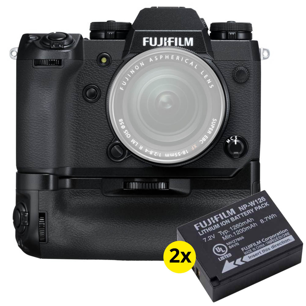 Fujifilm X-H1 body + VPB-XH1 grip + 2x NP-W126S accu Fujifilm X-H1 body + VPB-XH1 grip + 2x NP-W126S accu