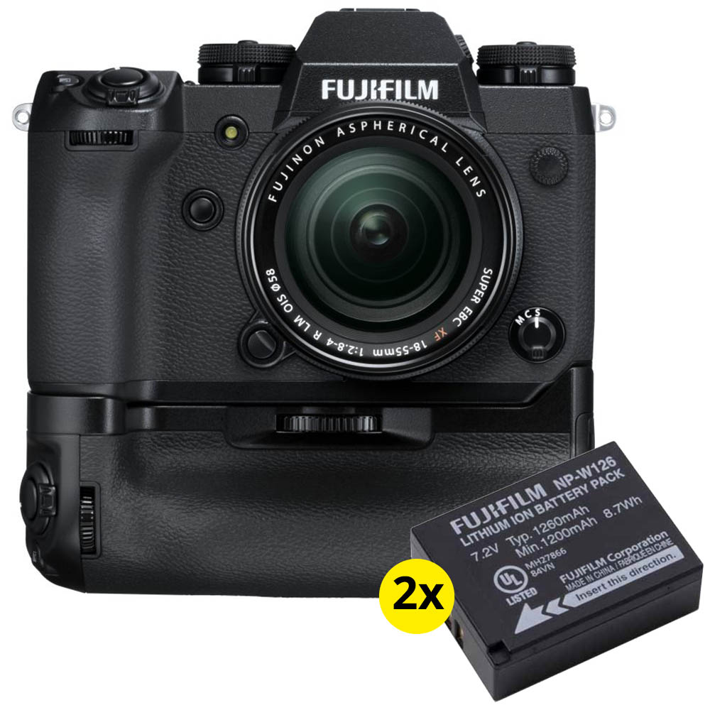 Fujifilm X-H1 + XF 16-55mm F/2.8 R LM WR + VPB-XH1 grip + 2x NP-W126S accu Fujifilm X-H1 + XF 16-55mm F/2.8 R LM WR + VPB-XH1 grip + 2x NP-W126S accu