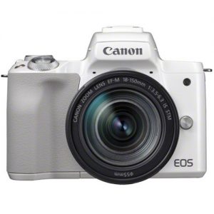 Canon EOS M50 wit + 18-150 IS STM zilver