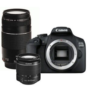Canon EOS 2000D + 18-55mm DC III + 75-300mm III
