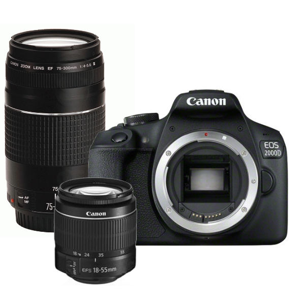 Canon EOS 2000D + 18-55mm DC III + 75-300mm III Canon EOS 2000D + 18-55mm DC III + 75-300mm III