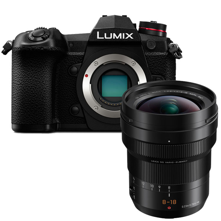 Panasonic Lumix DC-G9 zwart + 8-18mm Leica DG Vario Elmarit ASPH Panasonic Lumix DC-G9 zwart + 8-18mm Leica DG Vario Elmarit ASPH
