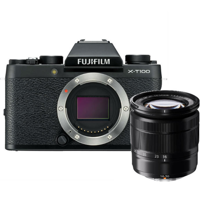Fujifilm X-T100 + 16-50mm OIS II zwart Fujifilm X-T100 + 16-50mm OIS II zwart
