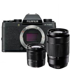 Fujifilm X-T100 zwart + 16-50mm OIS II + 50-230mm OIS II zwart