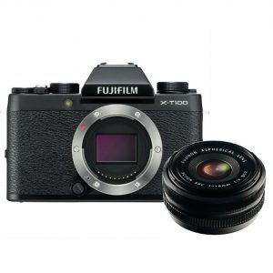 Fujifilm X-T100 zwart + 18mm F/2.0 R