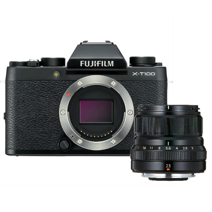 Fujifilm X-T100 + 23mm F/2.0 R WR zwart Fujifilm X-T100 + 23mm F/2.0 R WR zwart