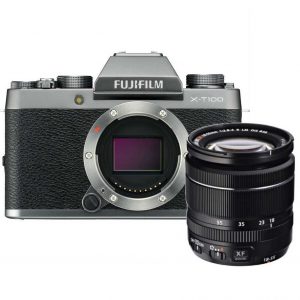 Fujifilm X-T100 zilver + 18-55mm R LM OIS