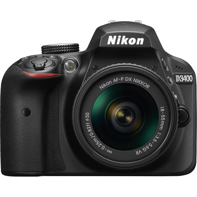 Nikon D3400 zwart + AF-P 18-55mm VR kit Nikon D3400 zwart + AF-P 18-55mm VR kit