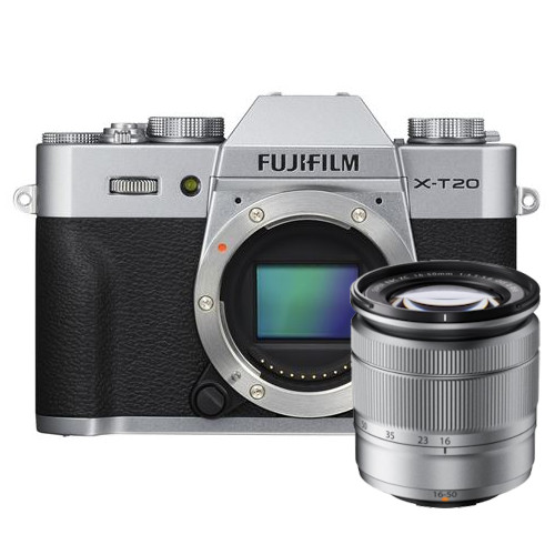 Fujifilm X-T20 zilver + 16-50mm OIS II zilver Fujifilm X-T20 zilver + 16-50mm OIS II zilver