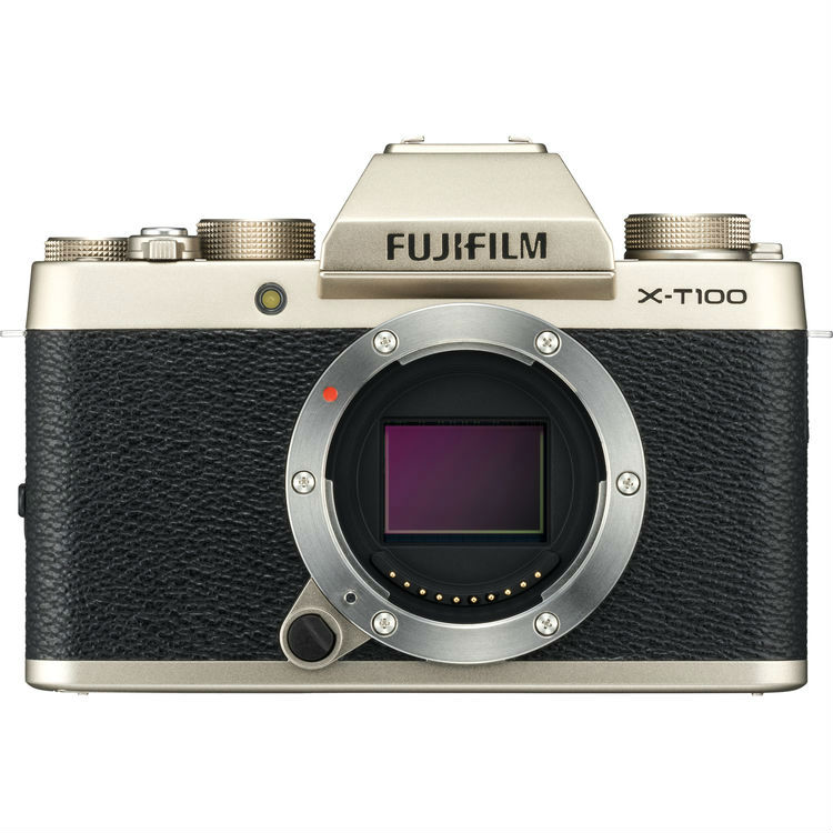 Fujifilm X-T100 body champagne goud Fujifilm X-T100 body champagne goud
