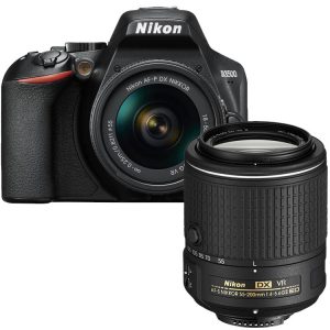Nikon D3500 zwart + AF-P 18-55mm VR + 55-200mm VR II