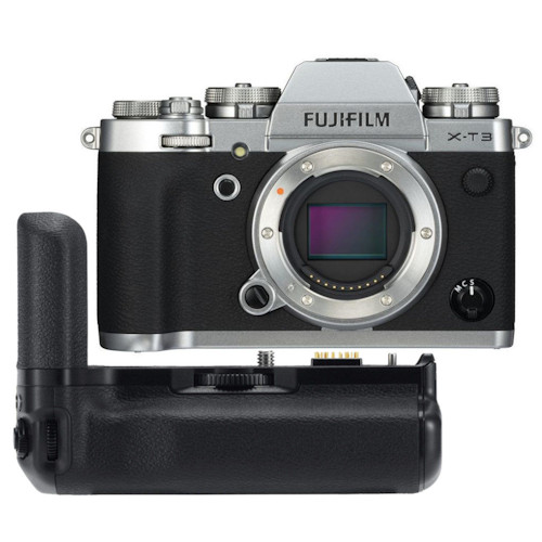 Fujifilm X-T3 body zilver + VG-XT3 batterij handgrip Fujifilm X-T3 body zilver + VG-XT3 batterij handgrip