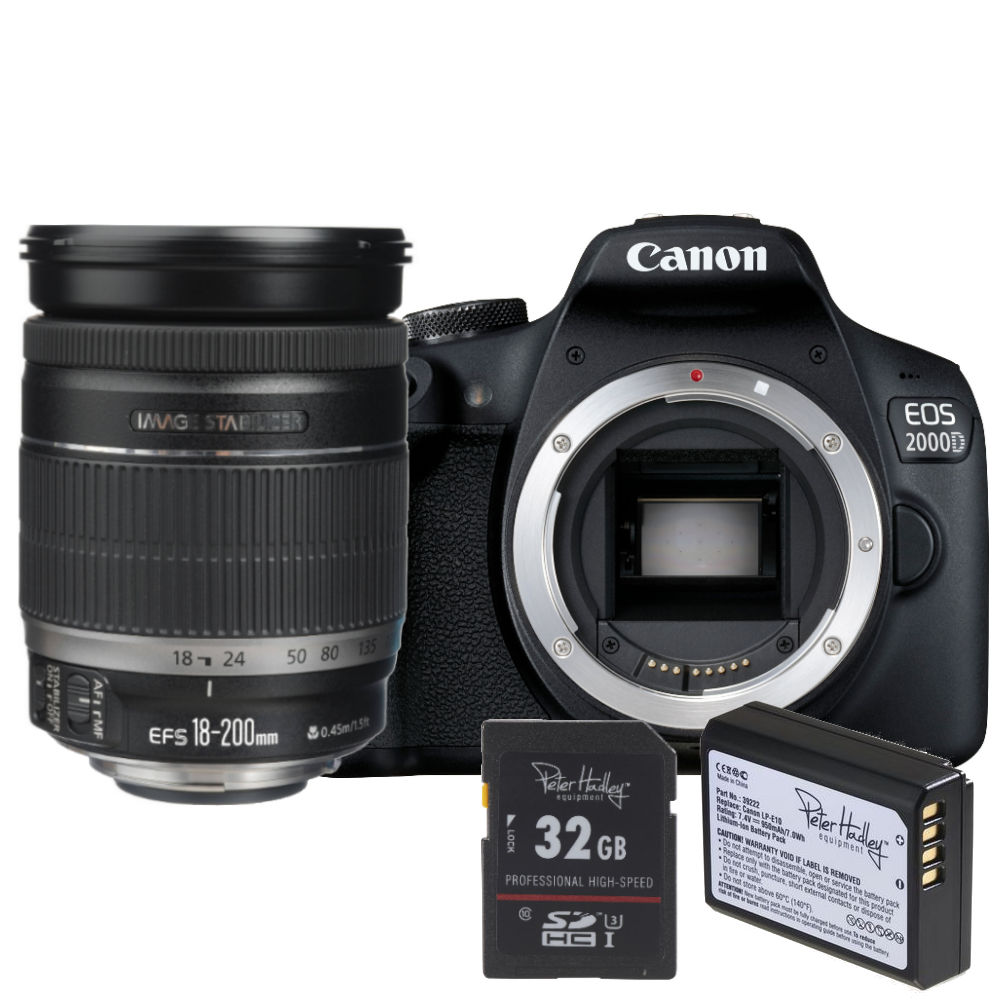Canon EOS 2000D + 18-200mm IS Special Edition Canon EOS 2000D + 18-200mm IS Special Edition