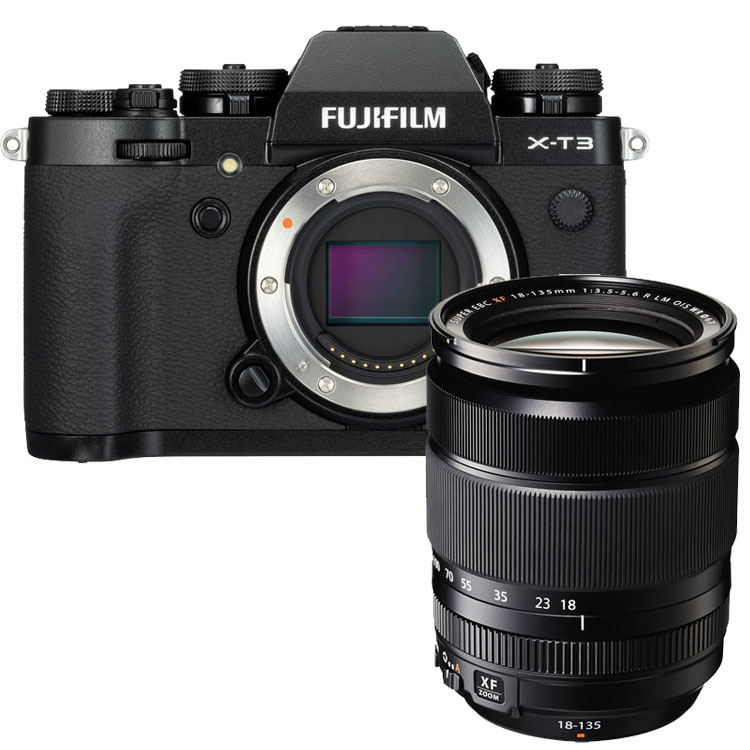 Fujifilm X-T3 zwart + XF 18-135mm Fujifilm X-T3 zwart + XF 18-135mm
