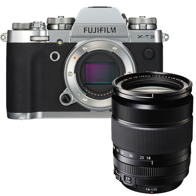Fujifilm X-T3 zilver + XF 18-135mm Fujifilm X-T3 zilver + XF 18-135mm