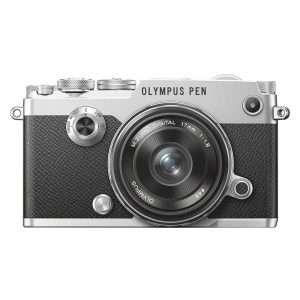 Olympus PEN-F zilver + 17mm F/1.8 zwart