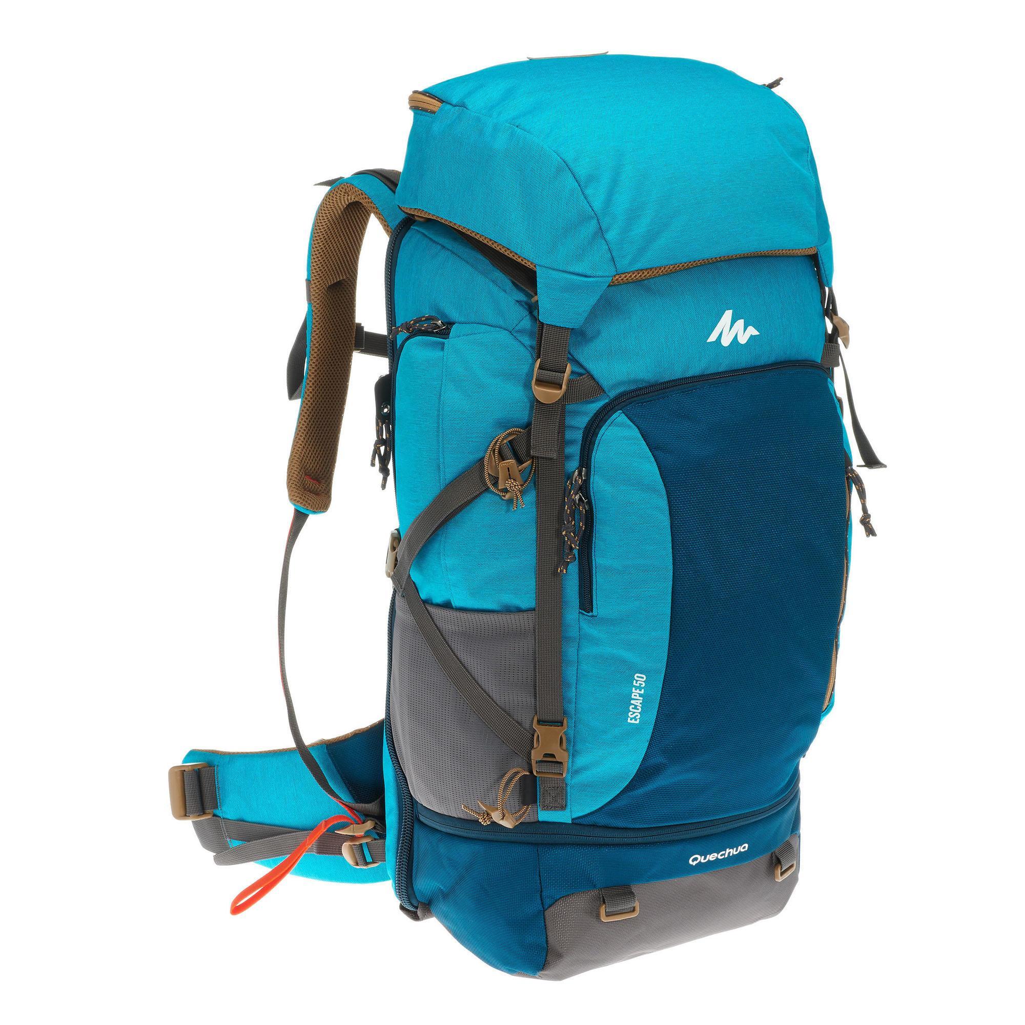 Klagen Rekwisieten teugels Forclaz Afsluitbare trekrugzak voor dames Travel 500 50 liter blauw -  Wanderbird - Travel