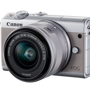 Canon EOS M100 zilver + 15-45mm IS STM