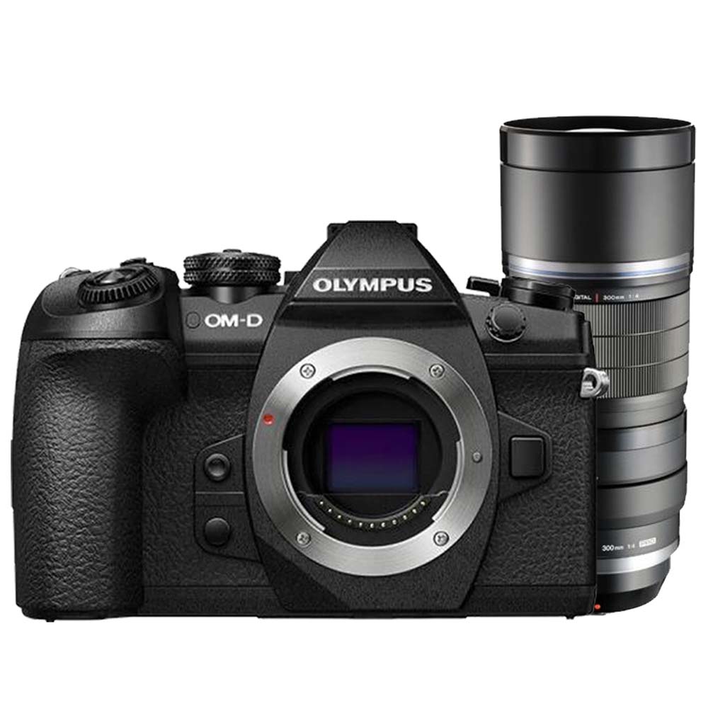 Olympus OM-D E-M1 Mark II zwart + Olympus M. Zuiko Digital ED 300mm f/4.0 IS PRO Olympus OM-D E-M1 Mark II zwart + Olympus M. Zuiko Digital ED 300mm f/4.0 IS PRO