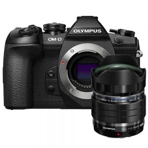 Olympus OM-D E-M1 Mark II body zwart + Olympus M.Zuiko Digital ED 8mm Fisheye f/1.8 PRO