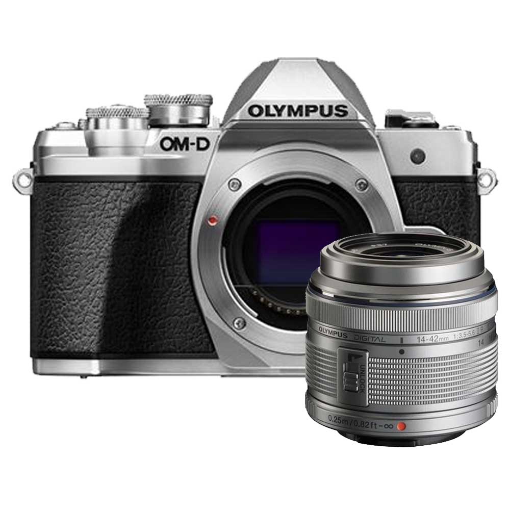 Olympus OM-D E-M10 mark III zilver + 14-42mm II R zilver Olympus OM-D E-M10 mark III zilver + 14-42mm II R zilver