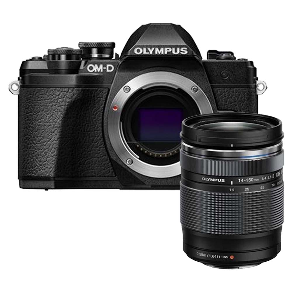Olympus OM-D E-M10 mark III zwart + 14-150mm II ED zwart Olympus OM-D E-M10 mark III zwart + 14-150mm II ED zwart