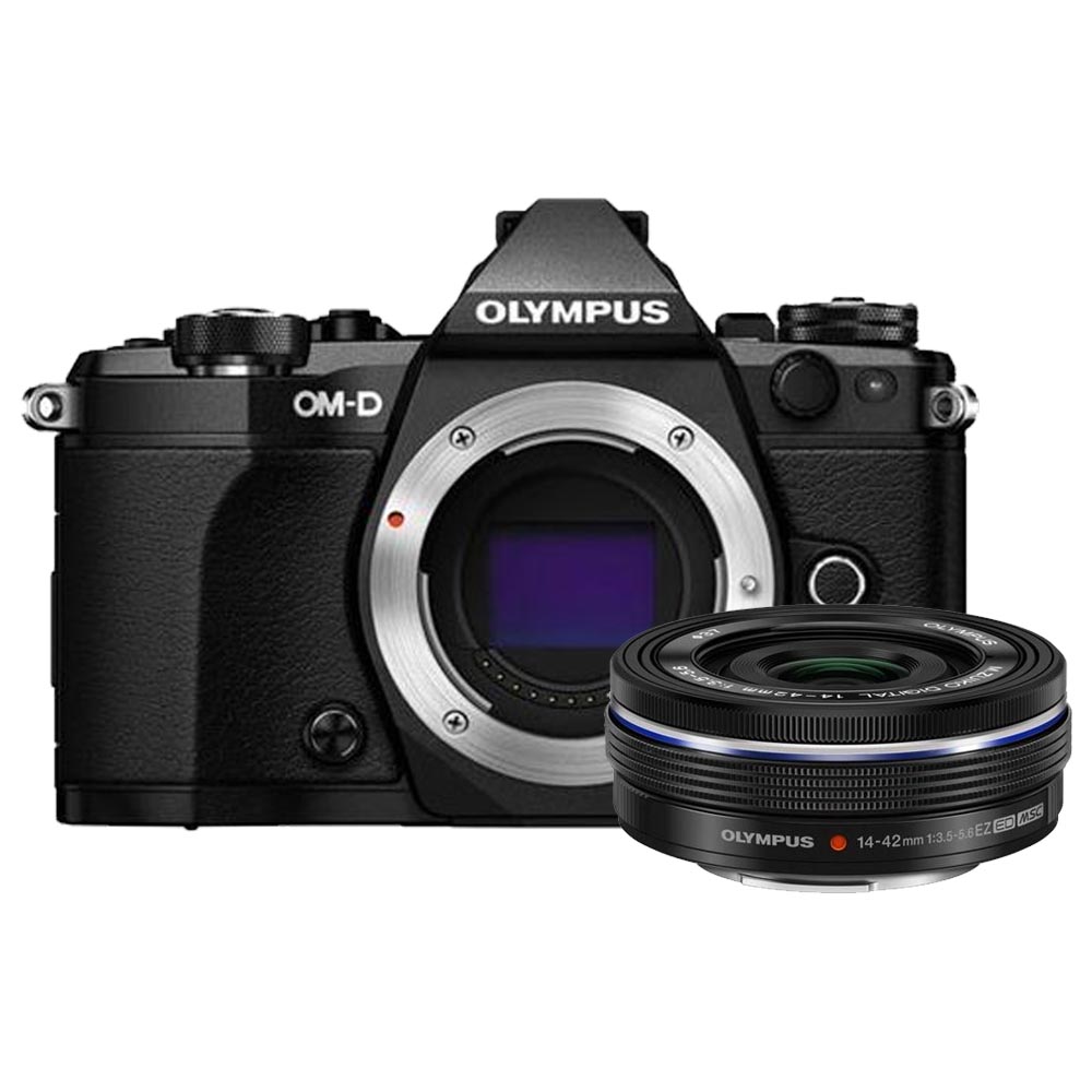 Olympus OM-D E-M5 Mark II zwart + 14-42mm EZ zwart Olympus OM-D E-M5 Mark II zwart + 14-42mm EZ zwart