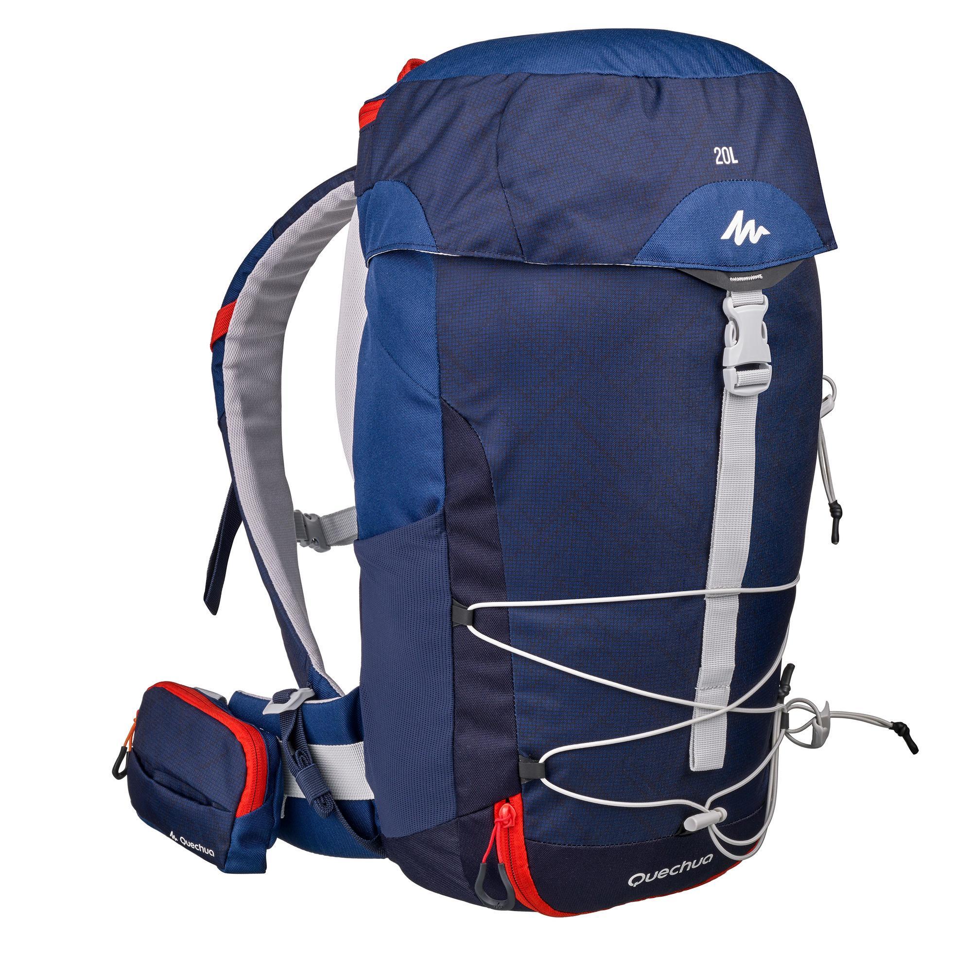 Rugzak-bergwandelingen-MH100-20-liter-blauw