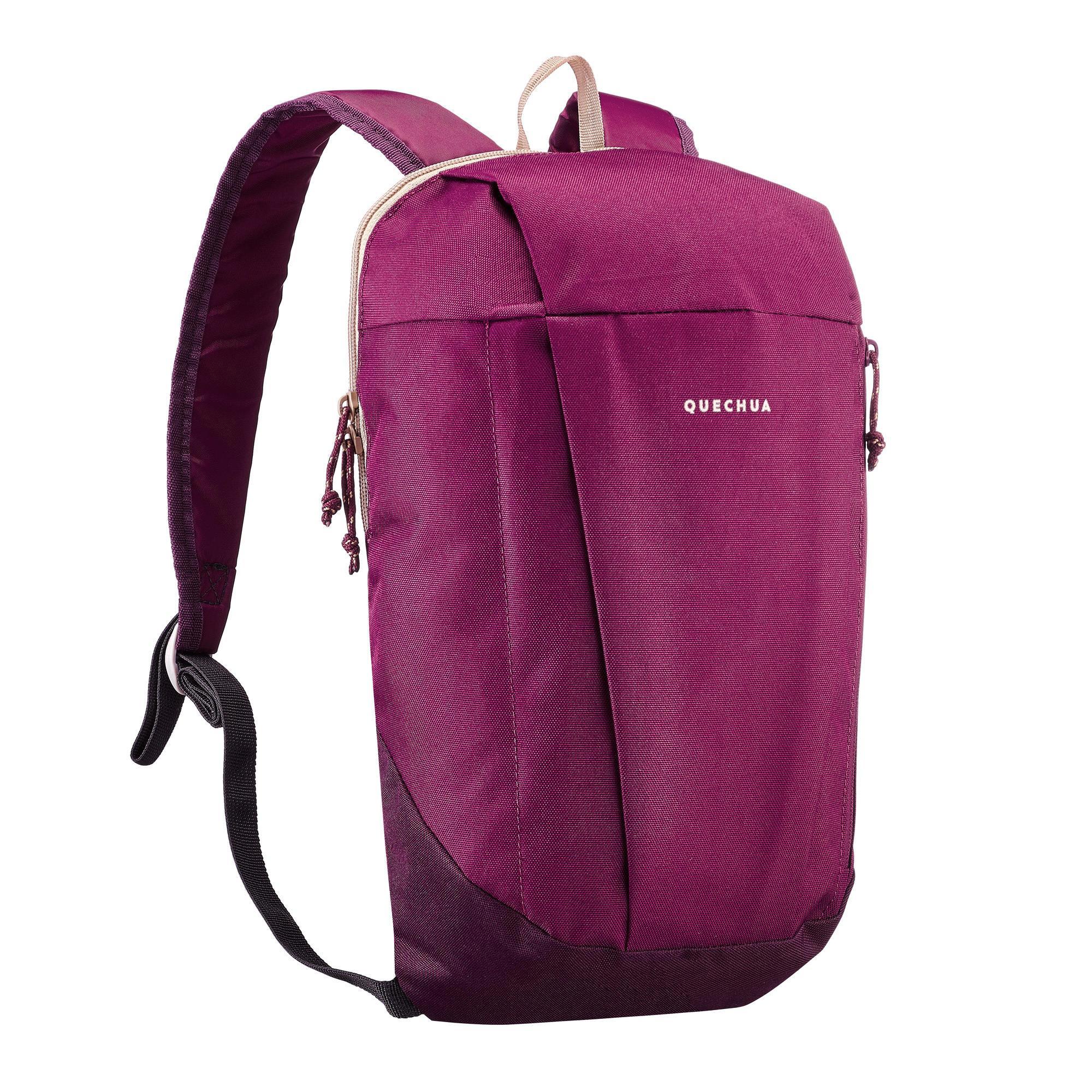 Rugzak-wandelen-in-de-natuur-NH100-10-l-donkerpaars