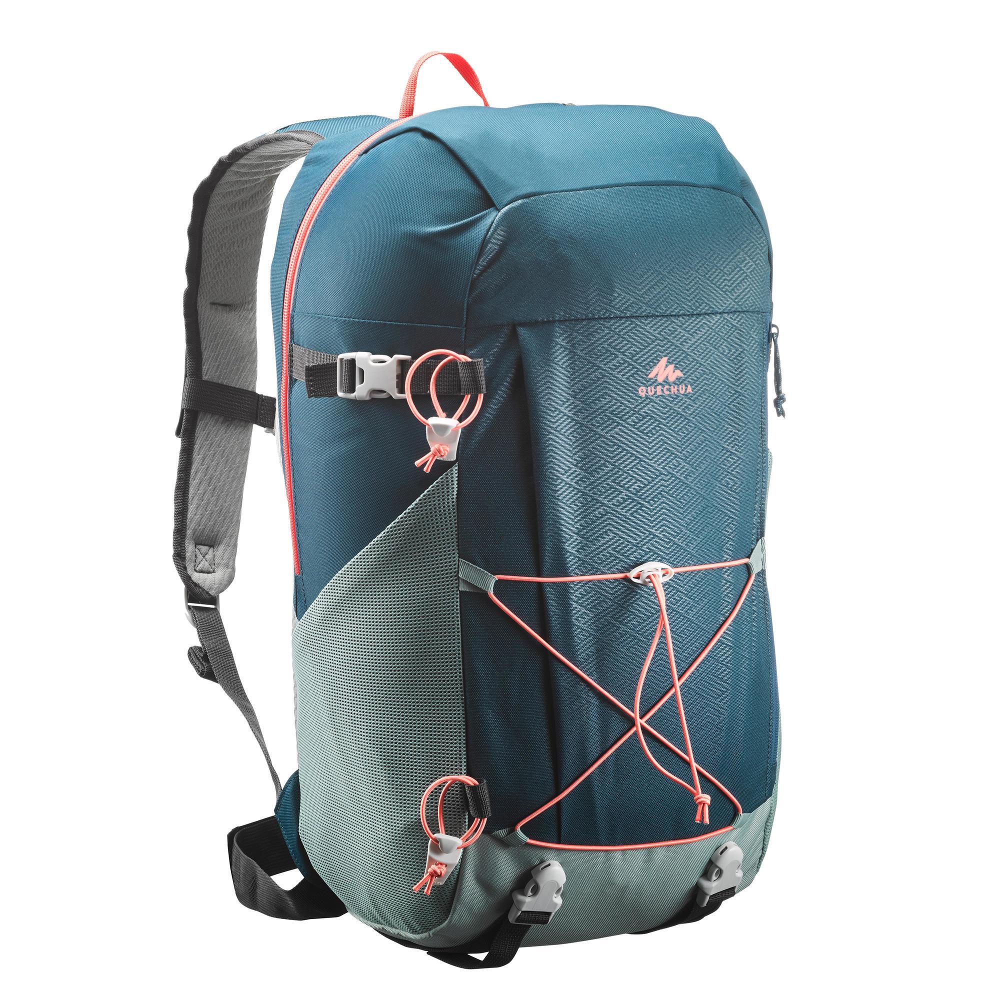 Rugzak-wandelen-in-de-natuur-NH100-30-l-turquoise