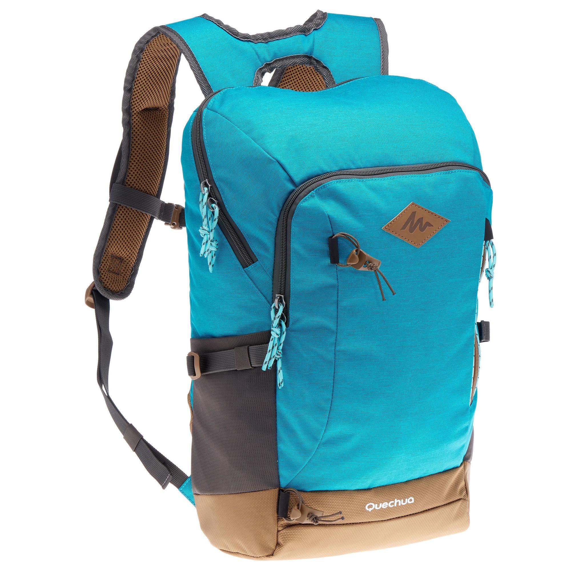 Rugzak-wandelen-in-de-natuur-NH500-20-l-turquoise