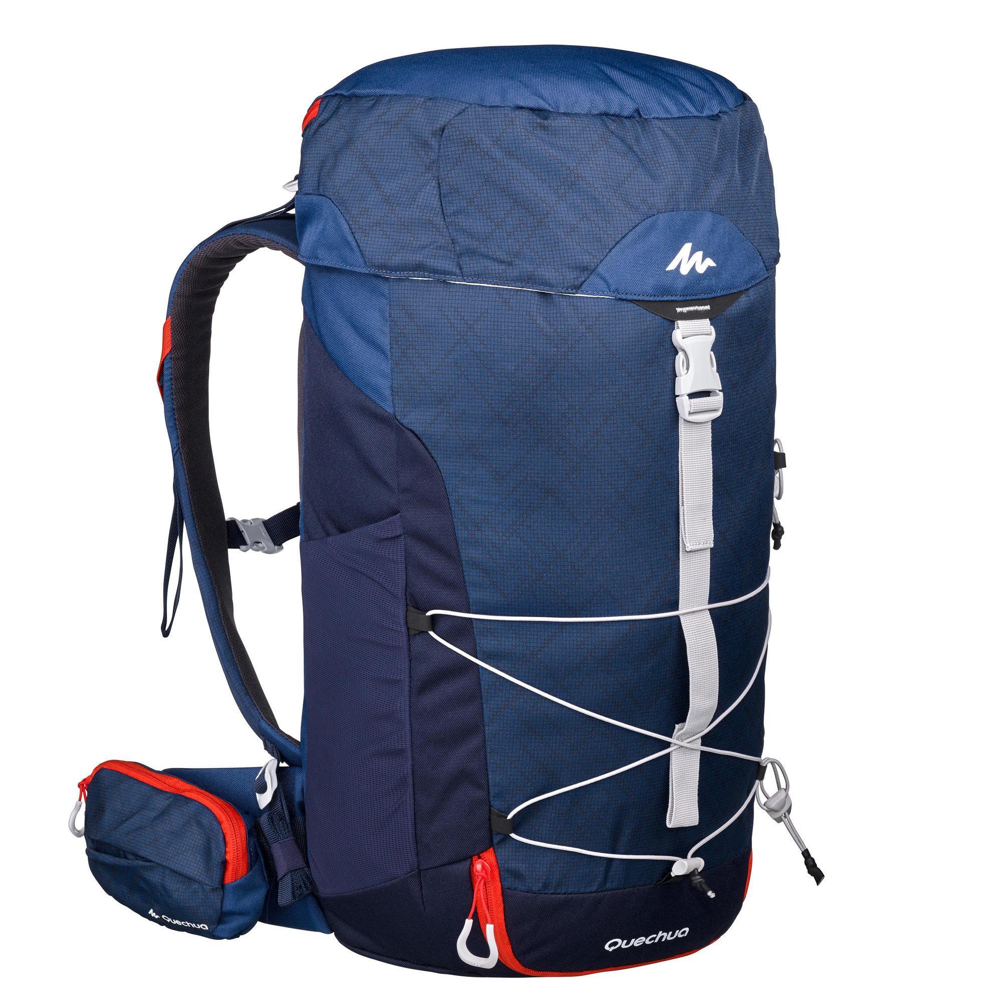 Wandelrugzak-voor-bergtochten-MH100-30-liter-blauw