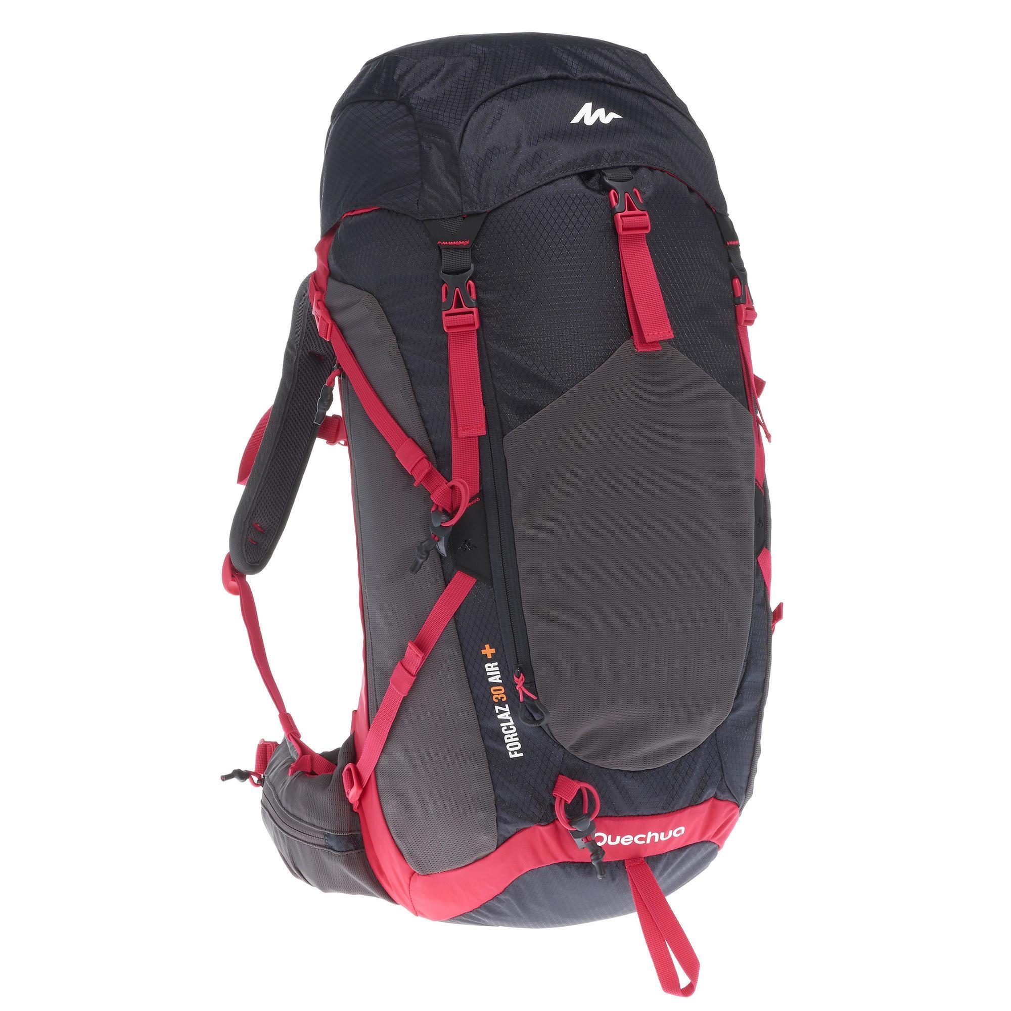 Wandelrugzak-voor-bergtochten-MH500-30-liter-dames-zwart-roze