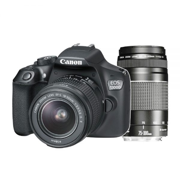 Canon EOS 1300D + 18-55mm iS II + 75-300mm III