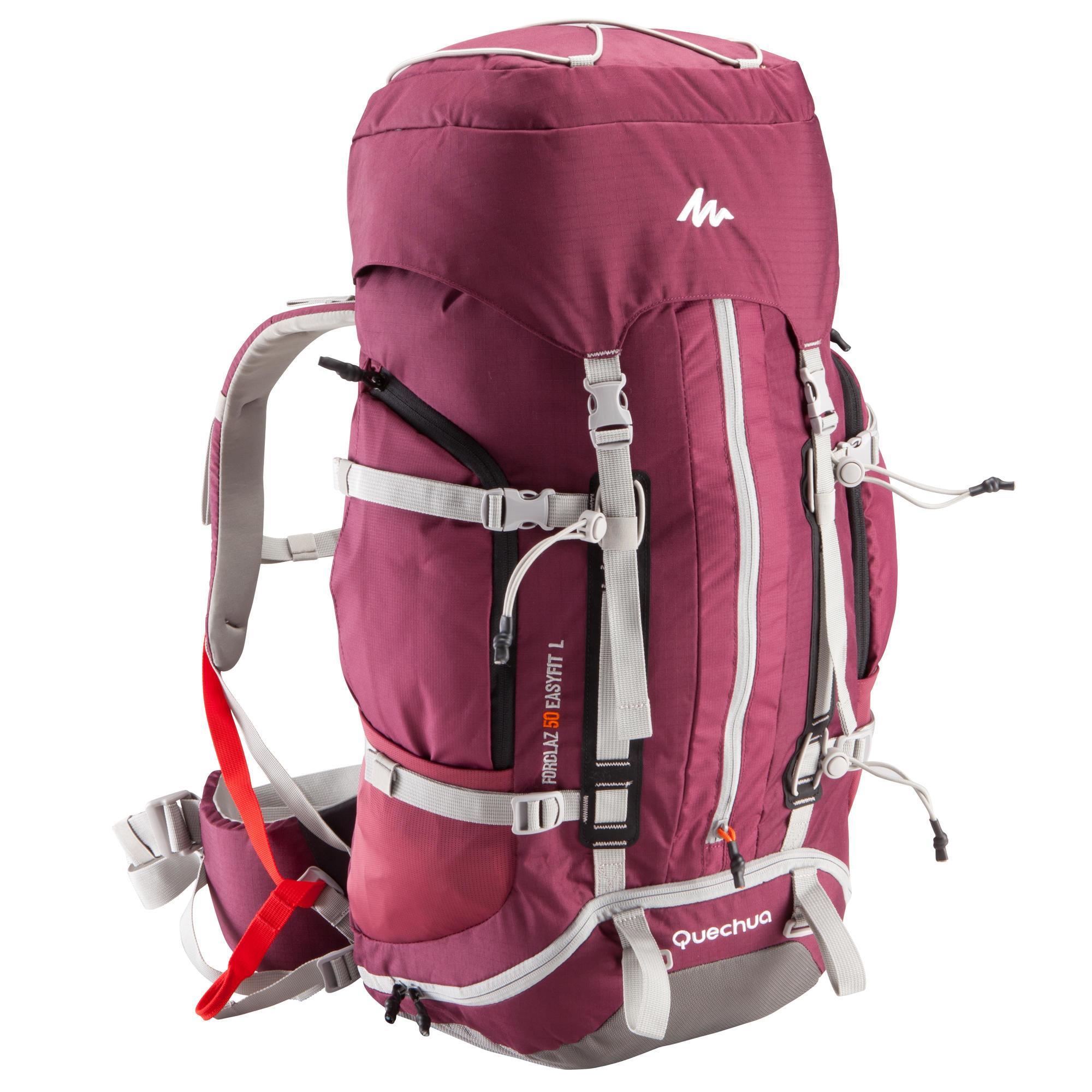 Inspecteur escort tyfoon Quechua Backpack voor dames Easyfit 50 l paars - Wanderbird - Travel