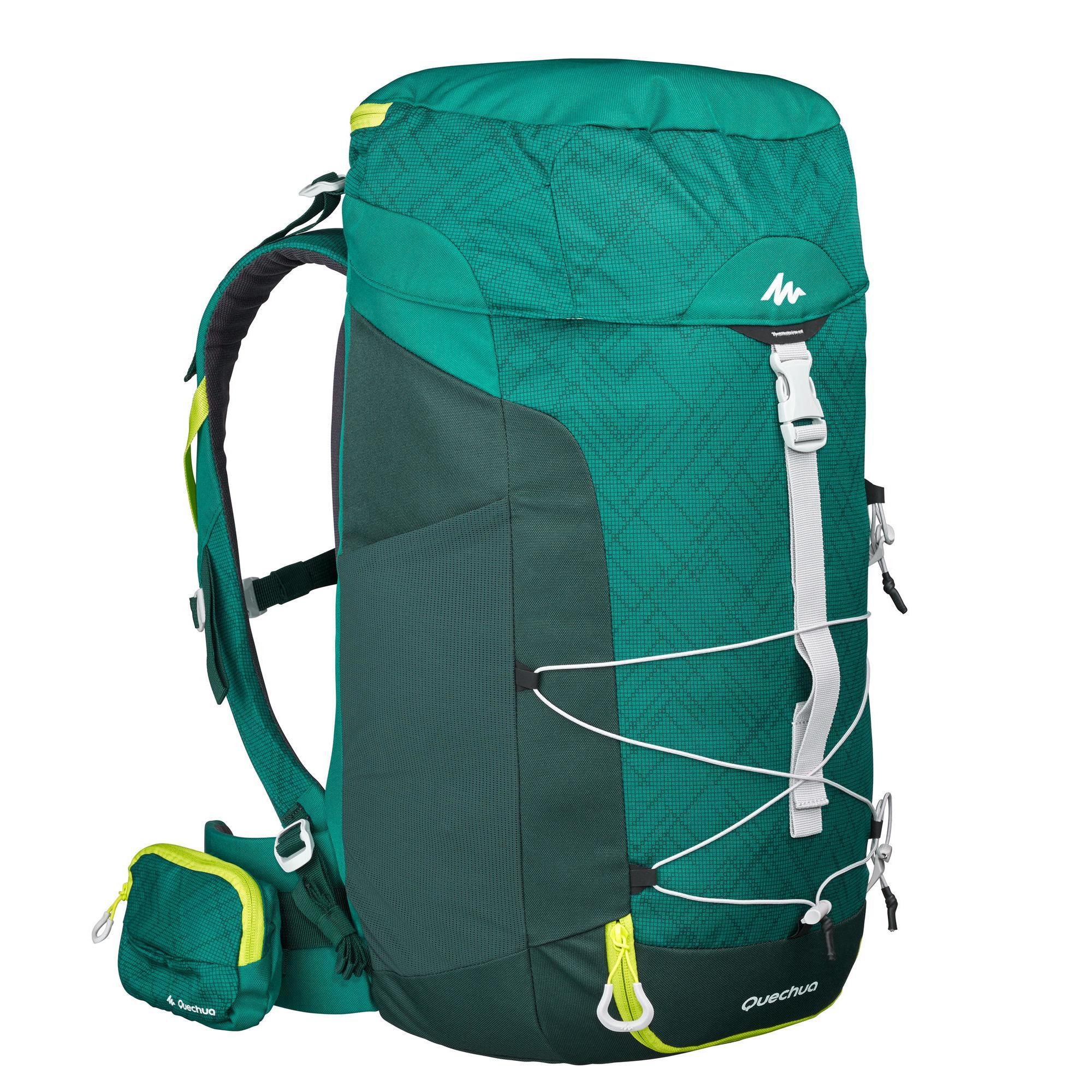Wandelrugzak-voor-bergtochten-MH100-40-liter-groen